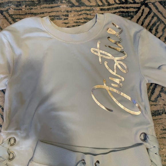 Sz 10 Girl’s Justice velour separates LN - Picture 2 of 4